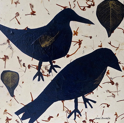 Two Blue Birds -  by Karen Brumelle
