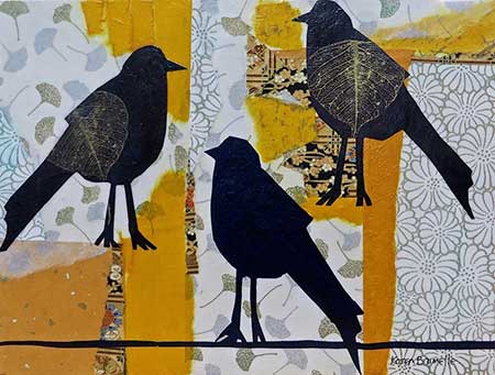 Bird on a Wire II -  by Karen Brumelle