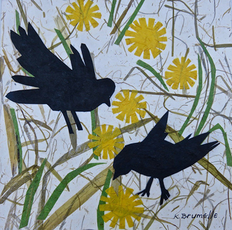Dandelion Crows by Karen Brumelle