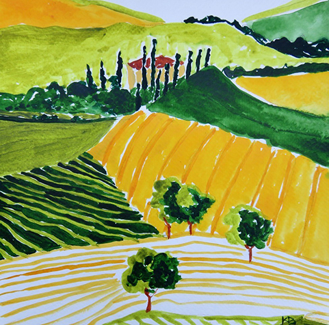Italian Fields -  by Karen Brumelle