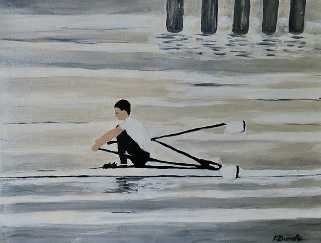 Max Rowing -  by Karen Brumelle