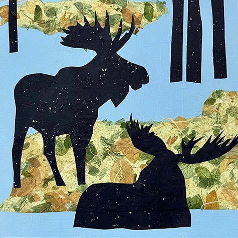 Blue Moose by Karen Brumelle