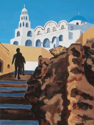 Pyrgos Steps, Santorini