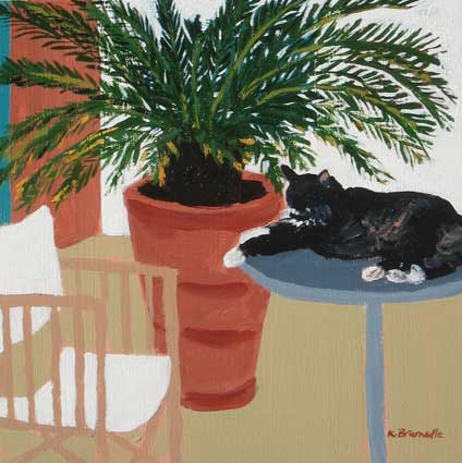 Greek Cats #3, Blue Gate 